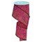 2.5" Multi Swirls Glitter Ribbon: Hot Pink/Lime/Black (10 Yard)